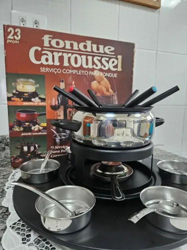 Fondue Carroussel 23 peças - aparelho completo