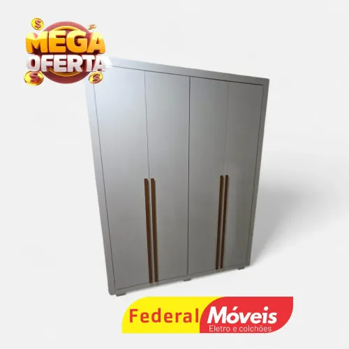 Guarda Roupa de Solteiro 4P 3G Mega Oferta - Entregamos