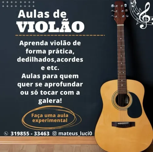Aulas de violão 30$