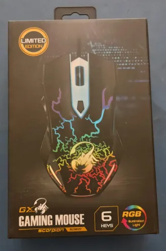 MOUSE GAMER GENIUS SCORPION SPEAR 2000DPI RGB 6 BOTÕES
