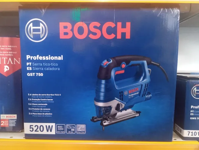 Serra Tico-Tico Bosch GST 750 520W - Nova