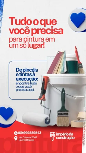 Tudo para pintura em um só lugar!