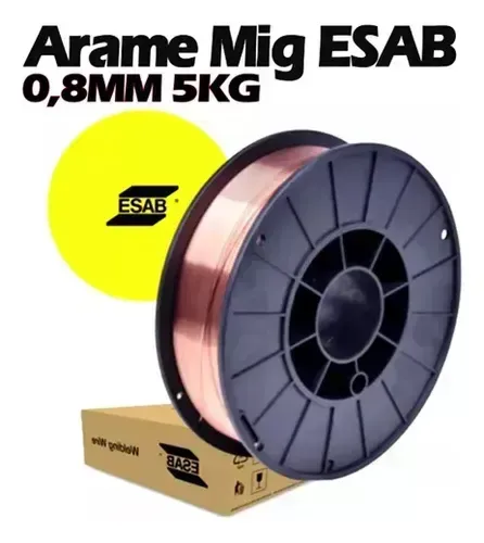 ARAME SOLDA ACO  5KG WELD WEST ARCO 70S6 0,8MM-Esab