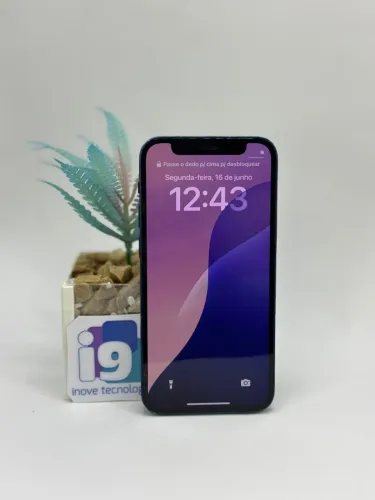 iPhone 12 mini   Azul  64GB  87% saúde da bateria SEMI NOVO COM GARANTIA LOJA FISICA 