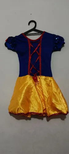 Fantasia Infantil Branca de Neve - Duda Phia - Tamanho PP<br>