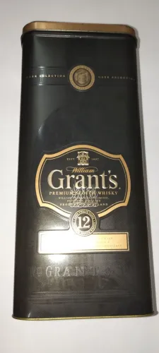 Caixa de metal Grant's 12 anos