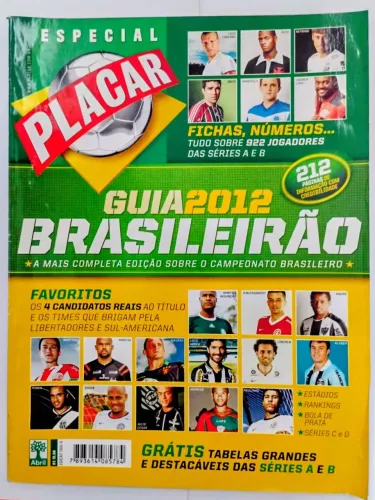A revista Placar Guia 2012 Brasileirão, edição 1067, da Editora Abril.