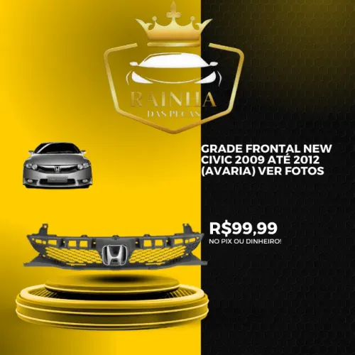 Grade Frontal New Civic 2009 até 2012