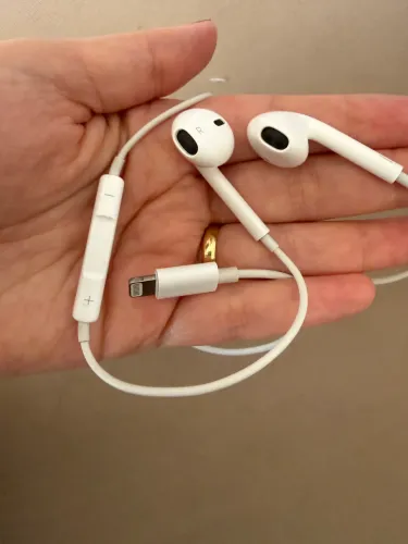 Fone de ouvido com fio original da Apple