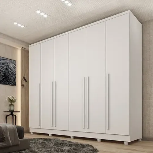 Guarda Roupa Sevila 6 portas 8 gavetas - Entrega/Montagem grátis para Fortaleza