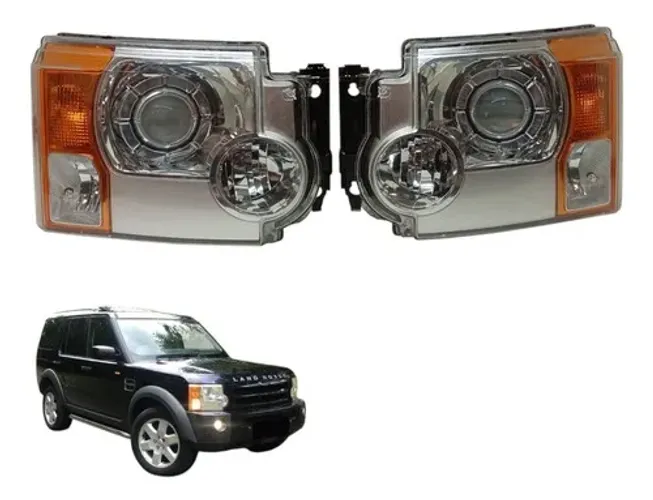 Par Farol Dianteiro Completo Com Xenon Discovery 3 2007 2008 2009 / 10016478-c7l0a