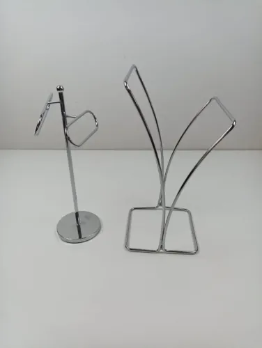 2 Porta Toalha De Bancada Duplo Em Inox (Usado)
