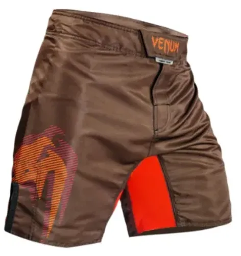Short Masculino Venum Fight Logo Razer Classic Earth Marrom tamanho 48 XGG
