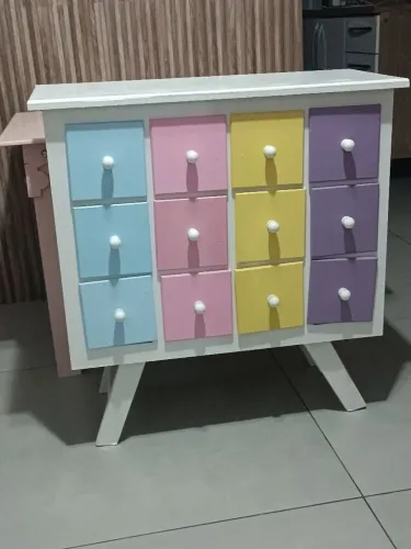 Mini Cômoda Colorida com 9 Gavetas DECORAÇÃO PARA FESTAS