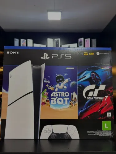 Playstation Slim 1TB Mídia Digital NOVO na Caixa LACRADA