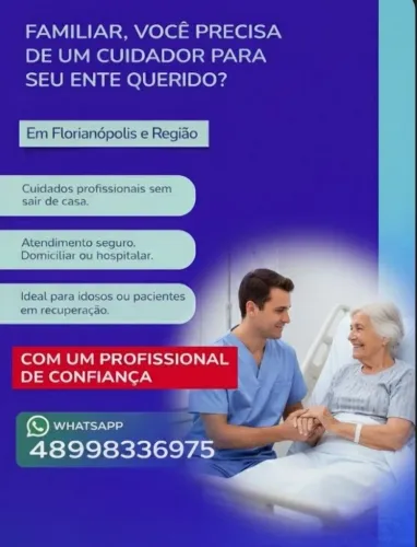 Cuidador de Idosos. Experiente.
