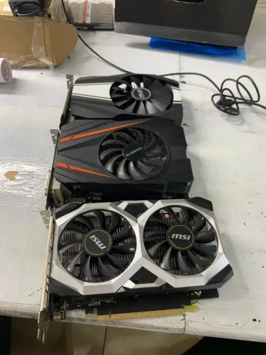 Lote placas de vídeo com defeito GTX 1660 - GTX 1650 - GTX 1070