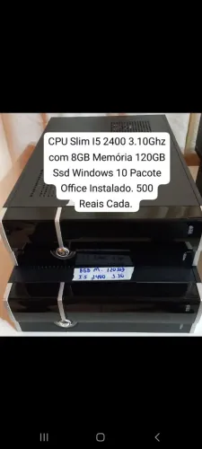 CPU Slim I5 2400 com 8GB Memória 120GB Ssd