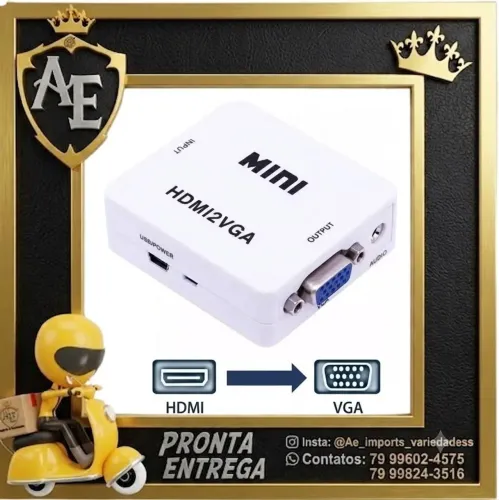 Mini conversor HDMI para VGA