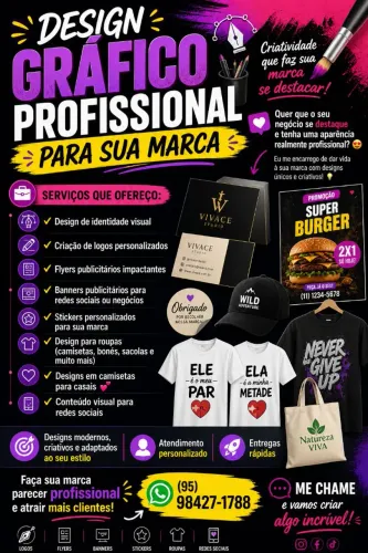 ? DESIGN GRÁFICO PROFISSIONAL PARA SUA MARCA ?