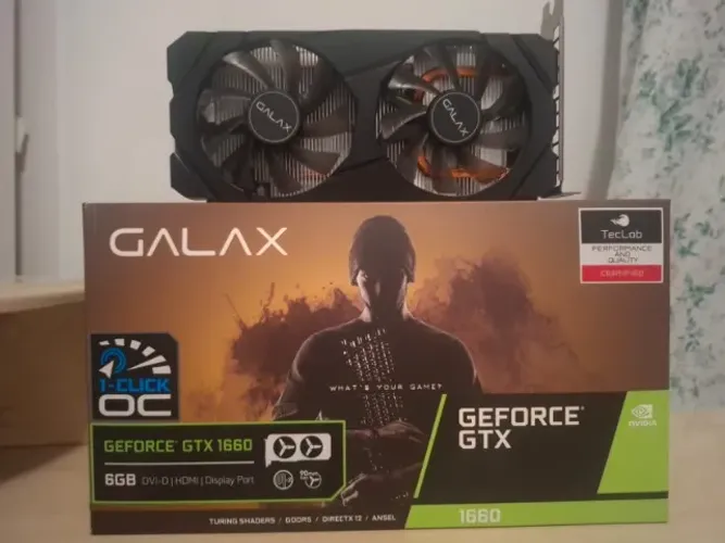 Galax GeForce GTX 1660 (1-Click OC) Dual, 6GB GDDR5, 192Bit 