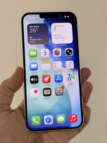 iPhone 14 Plus 128GB Branco **100% Original** Bateria 100% Garantia 12x