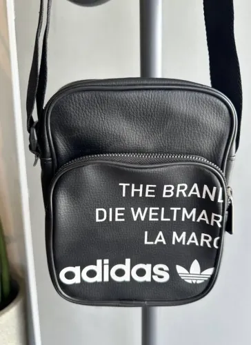 bag adidas de couro preta