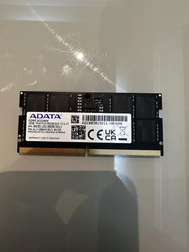 Memória DDR5 16GB 5600MHz ADATA para Notebook / Mini PC