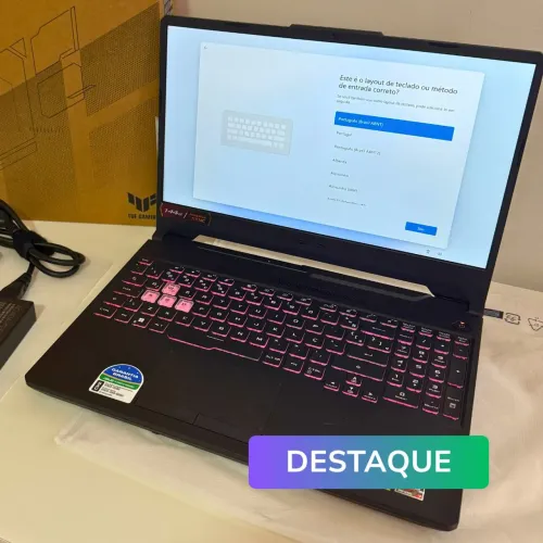 Notebook Gamer Asus TUF A15 RTX 3050 Ryzen 7 16GB DDR5 SSD 512GB 144Hz - LEIA O ANÚNCIO