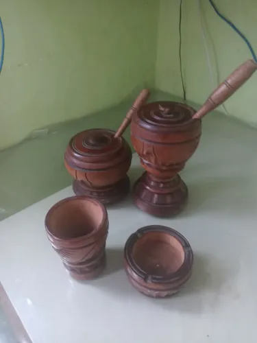 Peças artesanais indígenas peruanas.