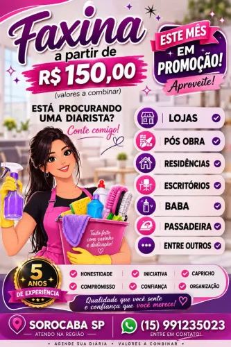 Faxineira e diarista