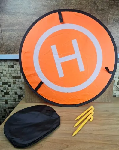 Pista Plataforma de Pouso e Decolagem para Drone Nova Laranja Dobravel Acessorio Heliponto