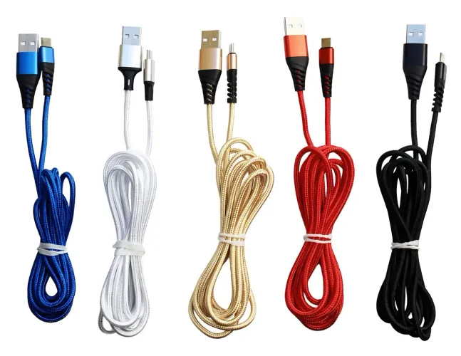 Cabos USB 2 metros Carga Rápida p/ iphone ou Tipo C (Novos)