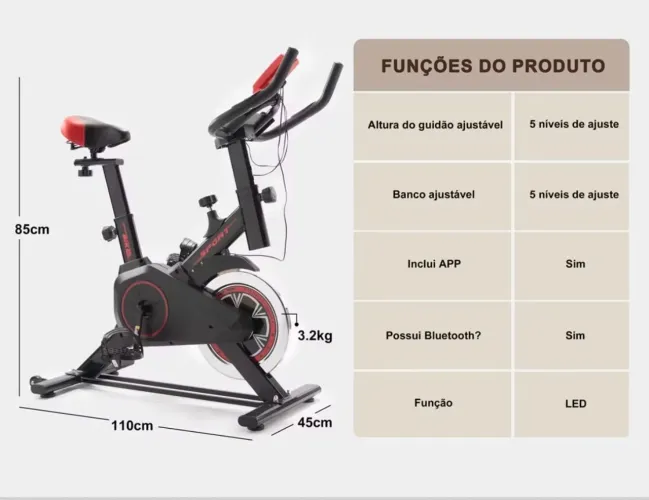Bicicleta Bike Ergométrica Smart
