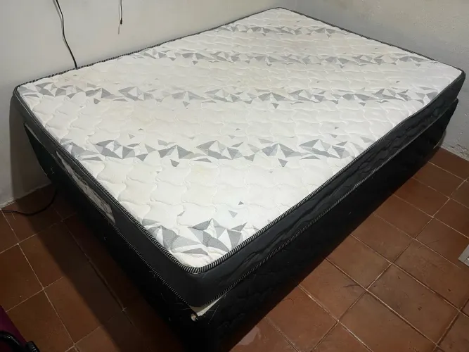 Cama Box e Colchão Airtech 100 - Casal (138×188) - Ortobom
