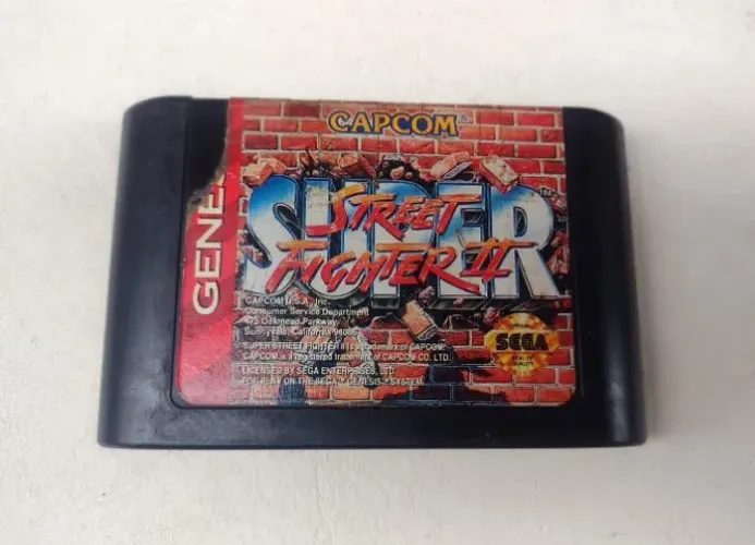 Super Street Fighter 2 Original Mega Drive - Com Desgastes