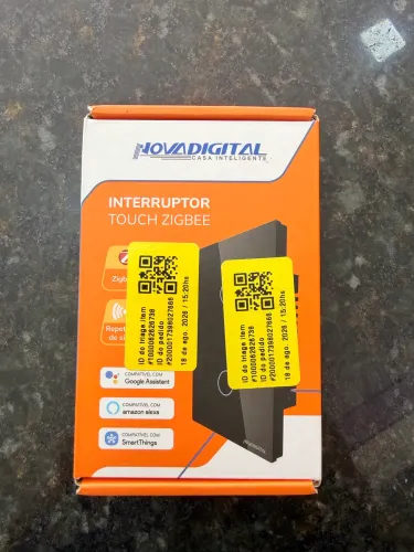 Interruptor inteligente duplo - zigbee