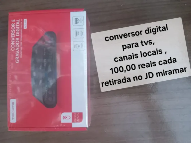 Conversor digital com antena interna 