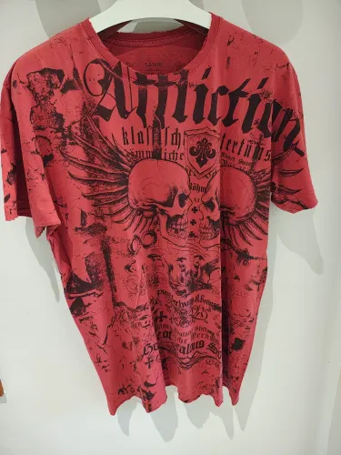 Combo 3 Camisetas 2 Affliction e 1 Rebel Saints original impotada