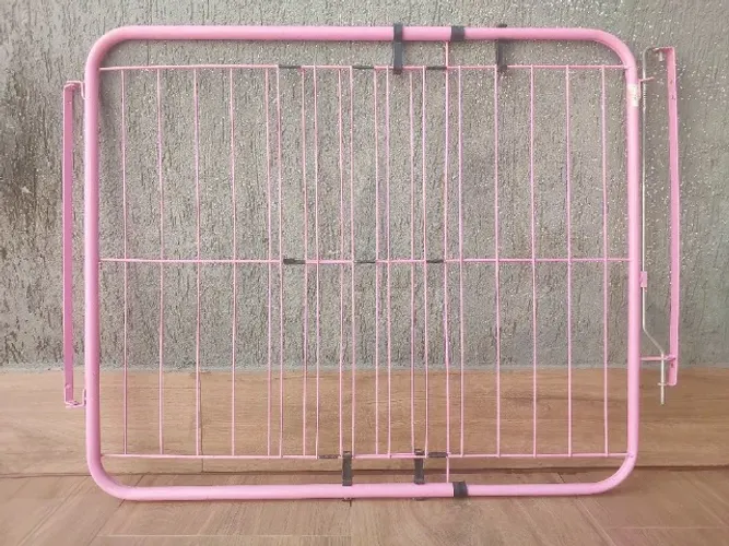 2 Grades Portão Pet Mega Extensivo 99 A 155 Cm Com Trava.