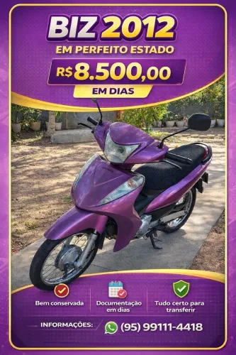 Vende-se BIZ Rosa 2012, 125 ES