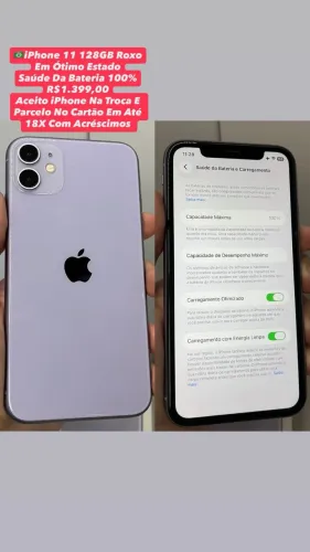 iPhone 11 128GB Roxo | Em Ótimo Estado