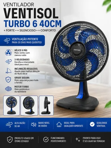 VENTILADOR VENTISOL ? FORTE, FUNCIONANDO PERFEITAMENTE |