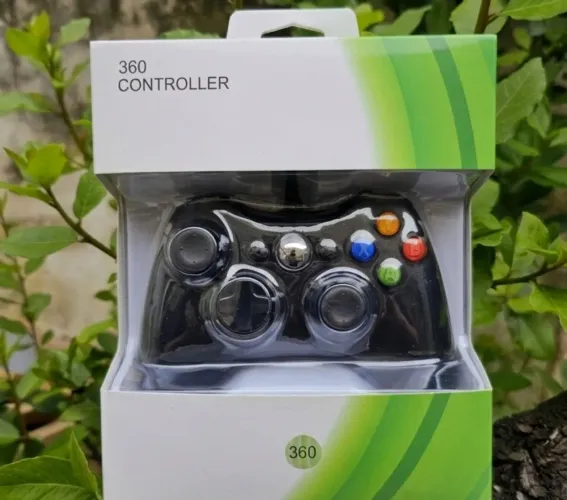 Controle Xbox 360 e PC Notebook Computador Celular com Fio Pronta Entrega - Ligar e Jogar