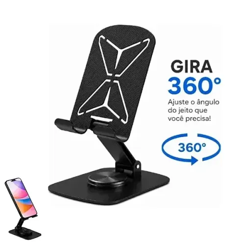 Suporte de Mesa para Celular Ergonômico de Aço Carbono Articulado - It-Blue 