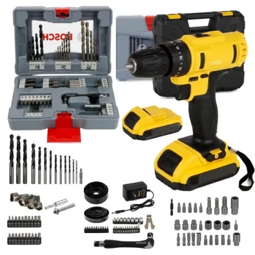 Furadeira Parafusadeira Bateria 12v Razi Bivolt com Acessórios