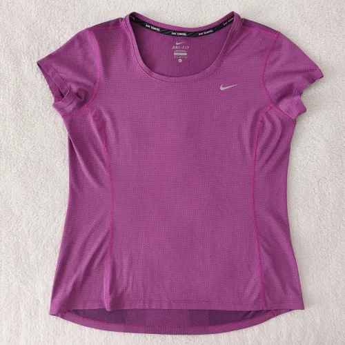 camiseta nike running dri-fit roxa m