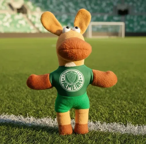 Cavalinho do Fantástico Palmeiras mascote pelúcia