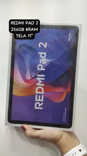 TABLET XIAOMI REDMI PAD 2 8GB RAM / 256GB TELA 11 POLEGADAS CINZA LACRADO NOVO