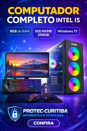 Computador Completo + placa de vídeo 8gb